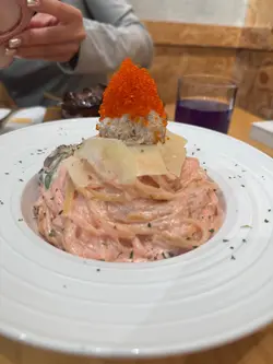 明太子蟹肉扁意粉