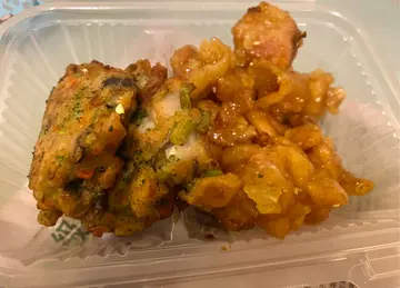 海苔蓮藕餅、檸汁雞（+樽仔奶茶）